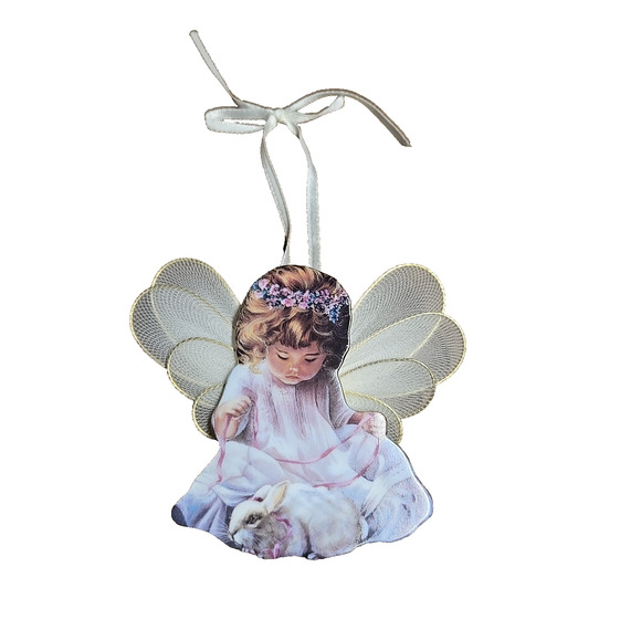 Bradford Editions Heavens Little Angels Ornament LOVING KINDNESS Ceramic - Picture 1 of 6